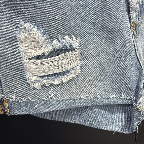 Hammer Jeans High Rise,distressed,5 pocket,belt loop,button fly,frayed cuff,jean - Picture 3 of 11